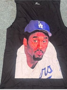 LA Dodgers Graphic Tank Top with Blue Cap